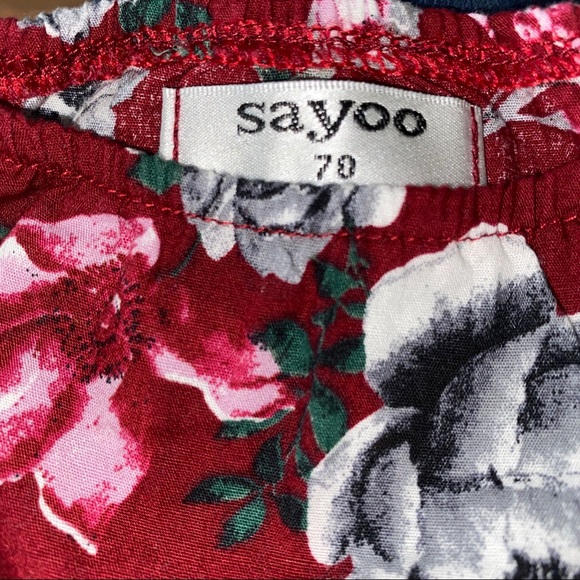 Sayoo 70 Maroon long sleeve onsie romper - Picture 3 of 5